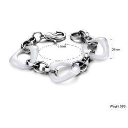 Pulseira De Cerâmica De Tungstênio Branco De Reputação Confiável