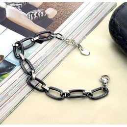 Pulseira De Cerâmica De Tungstênio Preta De Qualidade Estável