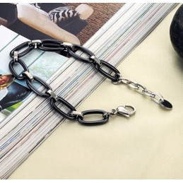 Pulseira De Cerâmica De Tungstênio Preta De Qualidade Estável