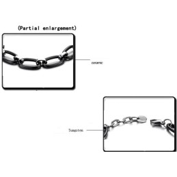 Pulseira De Cerâmica De Tungstênio Preta De Qualidade Estável