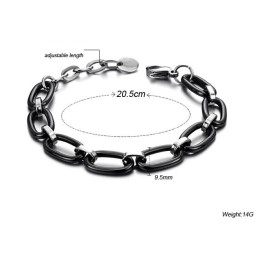 Pulseira De Cerâmica De Tungstênio Preta De Qualidade Estável