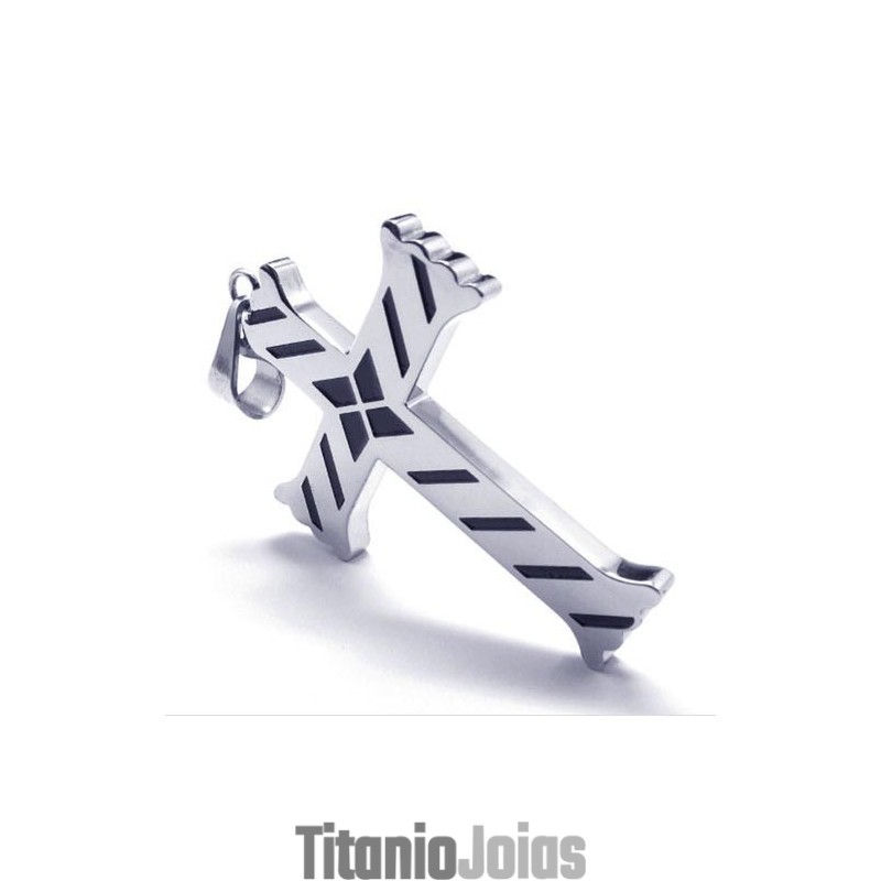Novo Estilo De Pingente De Titânio Em Cruz Masculina - Chian Grátis Novo Estilo De Pingente De Titânio Em Cruz Masculina - Chian Grátis