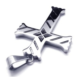 Novo Estilo De Pingente De Titânio Em Cruz Masculina - Chian Grátis