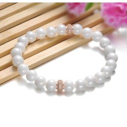 Pulseira De Cerâmica De Tungstênio Fácil De Usar Com Contas