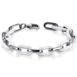 Pulseira Feminina De Cerâmica De Tungstênio Branco De Excelente Qualidade