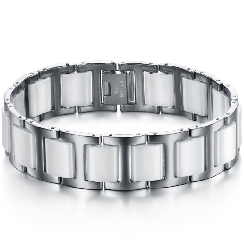 Pulseira Masculina De Cerâmica De Tungstênio Rainha Da Qualidade Pulseira Masculina De Cerâmica De Tungstênio Rainha Da Qualidade