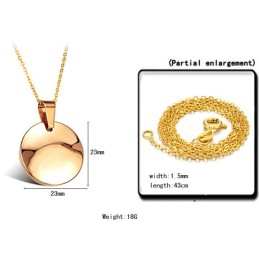 Colar De Cerâmica De Tungstênio Feminino De Qualidade Superior