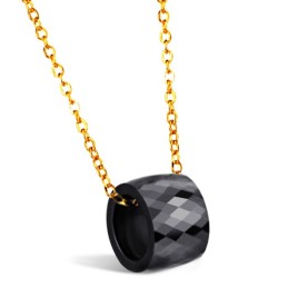 Colar De Cerâmica De Tungstênio Preto Feminino Para Desfrutar De Alta Reputação Em Casa E No Exterior