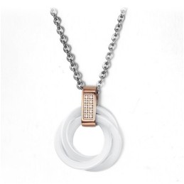 Colar De Cerâmica De Tungstênio De Qualidade Confiável Com Strass