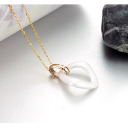 Colar De Cerâmica De Tungstênio Feminino Durável Em Uso