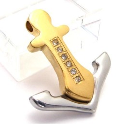 Pingente De Titânio Anchor - Free Chian