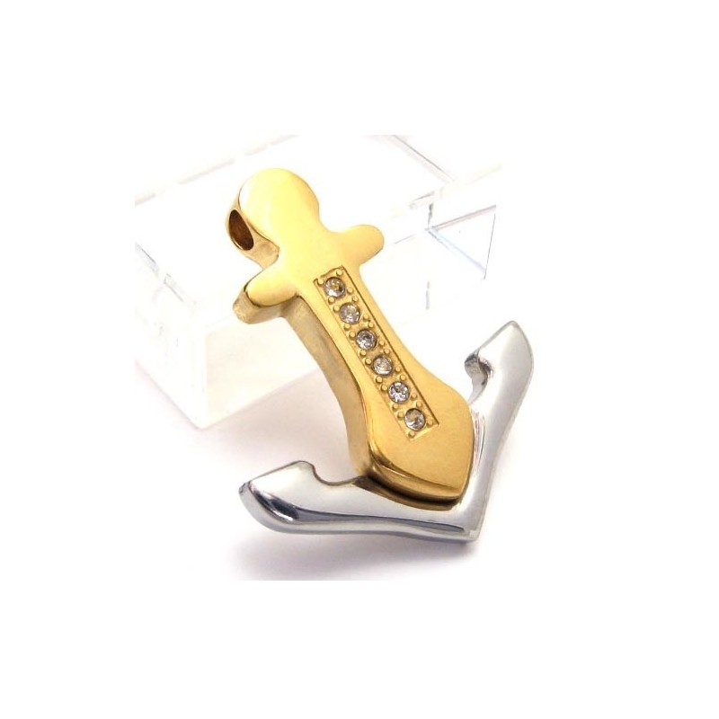 Pingente De Titânio Anchor - Free Chian Pingente De Titânio Anchor - Free Chian