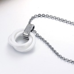 Colar De Cerâmica De Tungstênio Branco Com Qualidade E Quantidade Garantidas