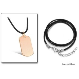 Colar De Cerâmica De Tungstênio Quadrado Feminino Completo Em Especificações