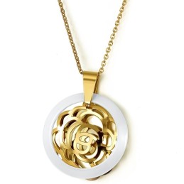 Colar De Cerâmica De Tungstênio Feminino De Qualidade Estável