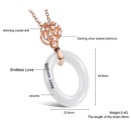 Colar Feminino De Cerâmica De Tungstênio Com Grande Variedade