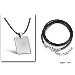 Colar De Cerâmica De Tungstênio Com Cubo Masculino De Alta Qualidade
