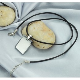 Colar De Cerâmica De Tungstênio Com Cubo Masculino De Alta Qualidade