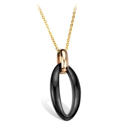 Colar De Cerâmica De Tungstênio Feminino Fácil De Usar
