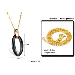 Colar De Cerâmica De Tungstênio Feminino Fácil De Usar
