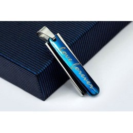 Pingente De Titânio Azul Masculino Da Moda - Corrente Grátis - Corrente Grátis