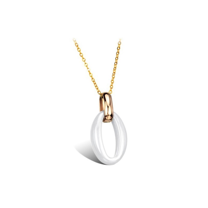Colar Feminino De Cerâmica De Tungstênio Branco Com Grande Variedade
