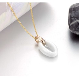 Colar Feminino De Cerâmica De Tungstênio Branco Com Grande Variedade