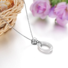 Colar Feminino Conciso De Cerâmica De Tungstênio, O Rei Da Quantidade