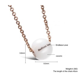 Colar Feminino Conciso De Cerâmica De Tungstênio Com Contas, Qualidade E Quantidade Garantidas