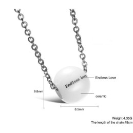 Colar Feminino De Cerâmica De Tungstênio Com Miçangas, Grande Variedade