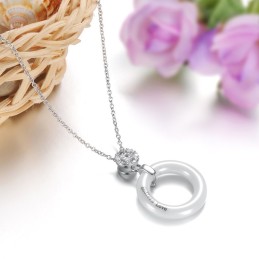 Colar Feminino Redondo De Cerâmica De Tungstênio Com Grande Variedade