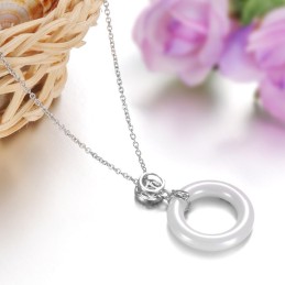 Colar Feminino Redondo De Cerâmica De Tungstênio Com Grande Variedade