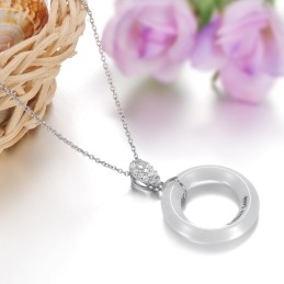 Colar De Cerâmica De Tungstênio Feminino De Alta Qualidade
