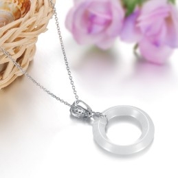 Colar De Cerâmica De Tungstênio Feminino De Alta Qualidade