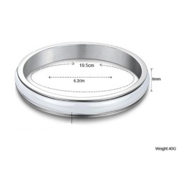 Pulseira De Cerâmica De Tungstênio Branca Masculina De Reputação Confiável