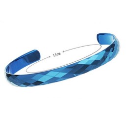Pulseira De Cerâmica De Tungstênio Azul De Desempenho Confiável