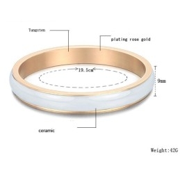 Pulseira De Cerâmica De Tungstênio Branco Com Grande Variedade