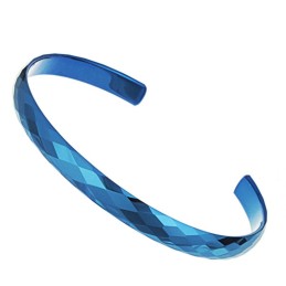 Pulseira De Cerâmica De Tungstênio Azul De Qualidade Estável
