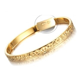 Pulseira Feminina Banhada A Ouro 18K De Renome Mundial