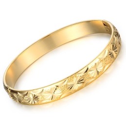 Pulseira Feminina Elegante Banhada A Ouro 18K De Qualidade Estável
