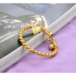 Pulseira Infantil Banhada A Ouro 18K Com Sino, Vendendo Bem Em Todo O Mundo