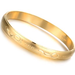 Pulseira Feminina Banhada A Ouro 18K De Alta Qualidade