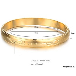 Pulseira Feminina Banhada A Ouro 18K De Alta Qualidade