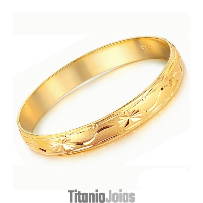 Pulseira Feminina Banhada A Ouro 18K De Qualidade Confiável Pulseira Feminina Banhada A Ouro 18K De Qualidade Confiável