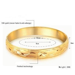 Pulseira Feminina Banhada A Ouro 18K De Qualidade Confiável