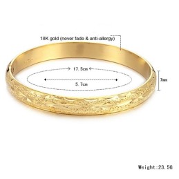 Pulseira Feminina Com Padrão De Estrela De Qualidade Estável Banhada A Ouro 18K