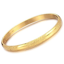 Pulseira Masculina Banhada A Ouro 18K Durável Em Uso