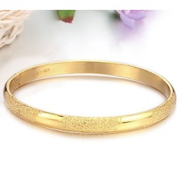Pulseira Masculina Banhada A Ouro 18K Durável Em Uso