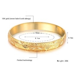 Pulseira Feminina Banhada A Ouro 18K De Alta Qualidade