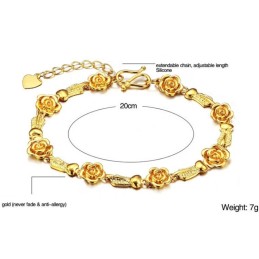 Pulseira Feminina Banhada A Ouro 18K De Alta Qualidade